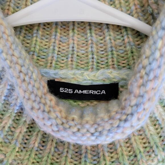 525 AMERICA SPACE DYED MOCK NECK SWEATER Medium - Picture 5 of 6